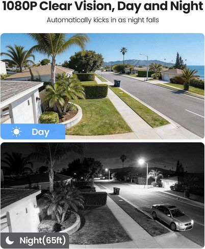 ZOSI 8CH 1080P Home Security Camera System Outdoor Indoor, 4 x 1080P Pan Tilt Surveillance Camera and 4 x CCTV Bullet Cam, AI Human Vehicle Detection, Night Vision, Audio Recording, No Hard Drive in Kuwait