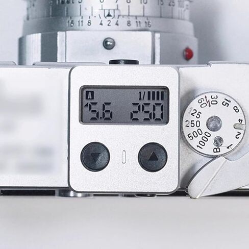 Camera Top Light Meter with OLED Screen, Ambient Light Digital Exposure Meter, 30° Fov, for Film Cameras, Photography and Studio Use, Silver in Kuwait