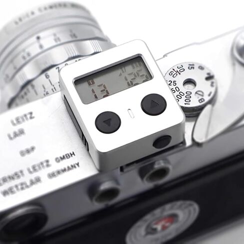 Camera Top Light Meter with OLED Screen, Ambient Light Digital Exposure Meter, 30° Fov, for Film Cameras, Photography and Studio Use, Silver in Kuwait