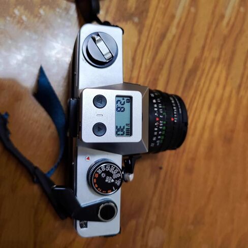 Camera Top Light Meter with OLED Screen, Ambient Light Digital Exposure Meter, 30° Fov, for Film Cameras, Photography and Studio Use, Silver in Kuwait