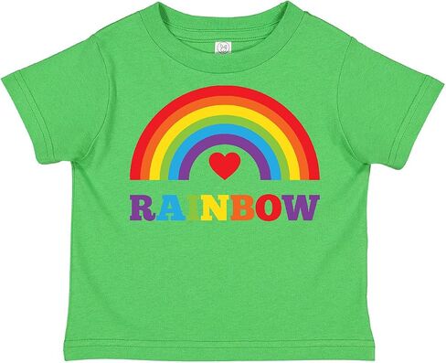 inktastic Heart Rainbow Toddler T-Shirt in Kuwait