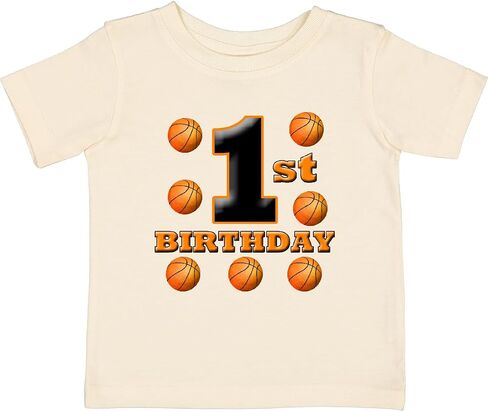 inktastic 1st Birthday Basketball Baby T-Shirt in Kuwait