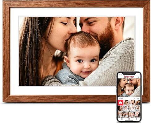 Frameo Digital Picture Frame, 10.1'' Electronic Photo Frame Load from Phone | 1280×800 IPS Touch Screen, 32GB, Easy Share Photos & Videos with Family, Birthday Anniversary Wedding House Warming Gifts in Kuwait
