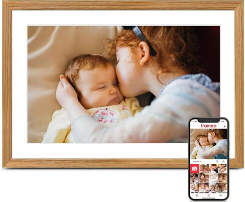 Frameo Digital Picture Frame, 10.1'' Electronic Photo Frame Load from Phone | 1280×800 IPS Touch Screen, 32GB, Easy Share Photos & Videos with Family, Birthday Anniversary Wedding House Warming Gifts in Kuwait