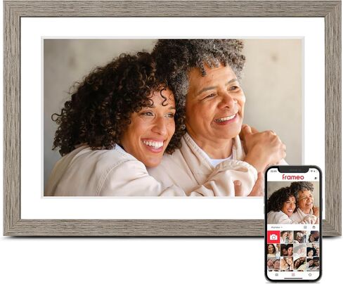 Frameo Digital Picture Frame, 10.1'' Electronic Photo Frame Load from Phone | 1280×800 IPS Touch Screen, 32GB, Easy Share Photos & Videos with Family, Birthday Anniversary Wedding House Warming Gifts in Kuwait