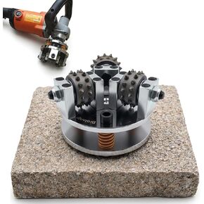 5-Inch Bush Hammer for Grinder, Concrete Prep and Coating Removal Tool | 5/8-11 plate for variable-speed angle grinders and polishers up to 1,000 RPM; CSP 4-5 roughening and coating removal in Kuwait