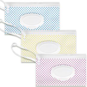 Wipes Container Compatible with Huggies,3 PCS Reusable Wipes Holder and Travel Wipes Case, Refillable Wipe Holder Case for Outdoor, Bathroom and More in Kuwait