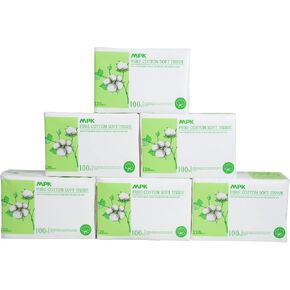MPK-100% Cotton Baby Dry Wipes, Baby care，Unscented and Hypoallergenic, 120pcs/pack, 720pcs/6pack Odorless Disposable Facial Tissues，Baby Necessities for Diaper Changes, Meals,Wet and Dry Use in Saudi Arabia