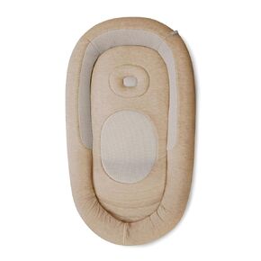 Inglesina Welcome Pod Baby Lounger, Quiet Beige - U.S. Compliant Infant Lounger for 0-8 Months - with Ergonomic Support for Supervised Tummy Time & Play - Breathable Bamboo & Cotton in Saudi Arabia