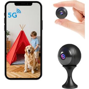 AOBOCAM 2026 Upgraded Indoor Camera Wireless 4K Mini Nanny Cam Spy Hidden Camera Dual-Band WiFi(2.4G&5G),AI Motion Detection,Night Vision,Local Cloud Storage,for Baby & Pet Monitoring-Video Only in Kuwait