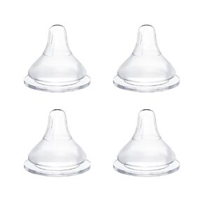Silicone Bottle Nipples Compatible with Spectra Bottles, Replacement Soft Nipple for Baby 1+ Months, Anti-Colic, BPA-Free, Slow Flow, Size S, 4-Pack in Saudi Arabia