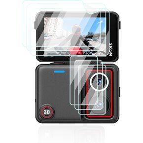 Screen Protector for SJCAM SJ30 High-definition Scratch Resistant Nanofilm Film,HD Clear,Bubble Free with Easy Installation Kit, 3 Pack Screen Protectors + 3 Pack Lens Protectors in Saudi Arabia