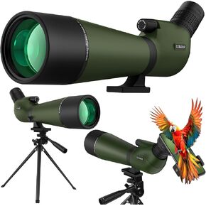 30-90x92 UHD Spotting Scope with Tripod Carrying Bag & Upgraded Phone Adapter - Super Bright BAK4 Prism Waterproof Spotting Scopes for Target Shooting, Hunting, Bird Watching in Kuwait