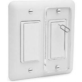 Child Proof Light Switch Cover Guard for Decora/Rocker Switches, Clear Acrylic Tamper Resistant Cover with Ejector Pin Access, Screw-On Switch Protector in Saudi Arabia