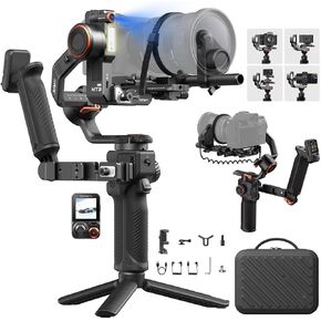 hohem iSteady MT3 PRO KIT w/Spot Mini Motor & Twist Handle, Gimbal Stabilizer for Cameras Canon Sony Panasonic Nikon Fujifilm GoPro Smartphone, 2.5kg(5.51lbs) Payload, AI Tracking, Detachable Remote in Kuwait