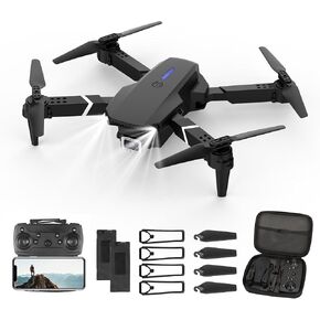 Mini Drone for Kids with 4K Dual Cameras Remote Control Toys Gifts for Boys Girls with Altitude Hold, Headless Mode, One key Return/Emergency Stop, 3D Flips 2 Batteries, Foldable RC Quadcopter in Kuwait