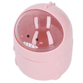 Baby Dinosaur Style Desk Trash Can with Large Mouth and Non-Slip Bottom Ideal for Bathroom, Office or Nursery (Baby Pink Dinosaur) in Kuwait