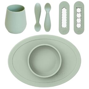 First Foods Bundle 6m+ (Sage) Tiny Bowl + Tiny Spoons + Tiny Cup + Food Cutters Baby Essentials in Kuwait
