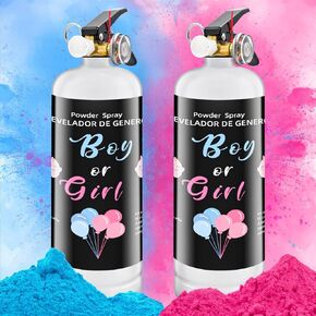 Gender Reveal Fire Extinguisher 2 Pack Pink Powder Spray Girl Reveal Party | Outdoor Baby Shower Photo Moment in Saudi Arabia
