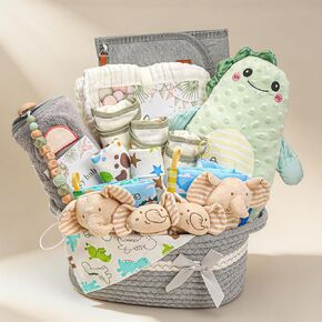Baby Boy Gifts,Baby Shower Gifts for Boys，Newborn Essentials Must Haves,Large Baby Boy Gift Basket Set Essential Stuff,Gender Reveal Gifts for New Parents in Kuwait