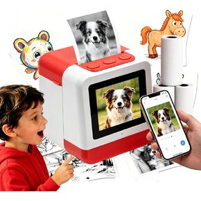 Smart AI Voice Sticker Maker Machine,Mini Sticker Printer for Kids, Inkless Portable Thermal Printer with Photo Printing, Sticker Printer Box for DIY Arts & Crafts, Birthday Gift in Saudi Arabia