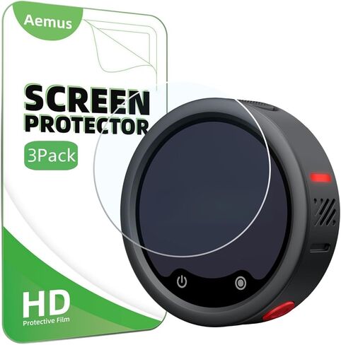 Screen Protector Compatible for Insta360 Mic Pro Transmitter (3 Pack) | Wireless Mini Lavalier Microphone Screen Protector, Mic Pro TX Tempered Glass Film, HD Anti-Scratch in Kuwait