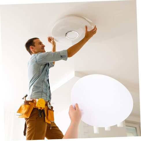 2pcs Acrylic Lamp Diffuser Covers for Ceiling Light 39.5cm Diameter 1mm Thick White Lampshade Shade Diffusers for Soft Light, Downlight, and DIY Lamp Accessories in Kuwait