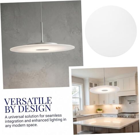 2pcs Acrylic Lamp Diffuser Covers for Ceiling Light 39.5cm Diameter 1mm Thick White Lampshade Shade Diffusers for Soft Light, Downlight, and DIY Lamp Accessories in Kuwait