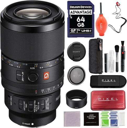 Sony FE 100mm f/2.8 Macro GM Lens (Sony E) Bundle with Macro Focusing Rail, 67mm Protection Filter and More Advanced Accessories in Kuwait