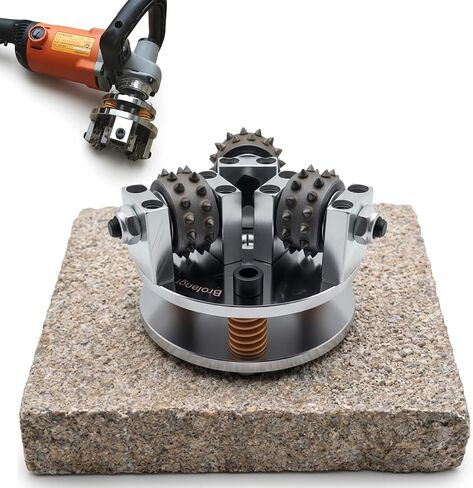 5-Inch Bush Hammer for Grinder, Concrete Prep and Coating Removal Tool | 5/8-11 plate for variable-speed angle grinders and polishers up to 1,000 RPM; CSP 4-5 roughening and coating removal in Kuwait