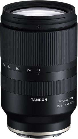 Tamron 17-70mm f/2.8 Di III-A VC RXD Lens for Sony E APS-C 25.5-105mm Equivalent, Bundle with 3-Section Aluminum Tripod and Cleaning Kit, Tamron 6 Year Limited Warranty in Kuwait