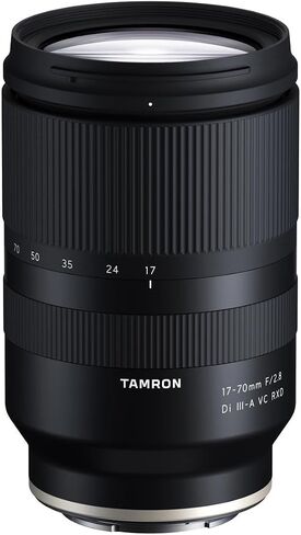 Tamron 17-70mm f/2.8 Di III-A VC RXD Lens for Sony E APS-C 25.5-105mm Equivalent, Bundle with 3-Section Aluminum Tripod and Cleaning Kit, Tamron 6 Year Limited Warranty in Kuwait