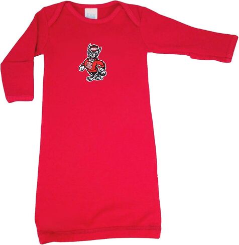 North Carolina NC State Wolfpack Baby Red Layette Gown 0-3 Months in Kuwait