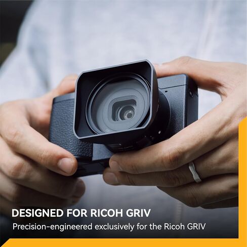 NiSi JetMag Pro Lens Hood Kit for Ricoh GRIV | 49mm Filter Adapter w/ Magnetic Square Lens Hood & Cap in Kuwait
