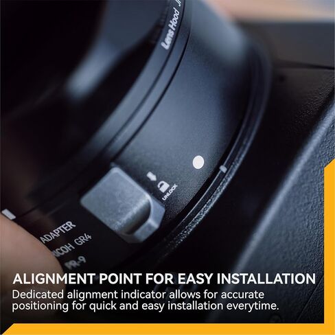 NiSi JetMag Pro Lens Hood Kit for Ricoh GRIV | 49mm Filter Adapter w/ Magnetic Square Lens Hood & Cap in Kuwait