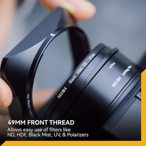 NiSi JetMag Pro Lens Hood Kit for Ricoh GRIV | 49mm Filter Adapter w/ Magnetic Square Lens Hood & Cap in Kuwait