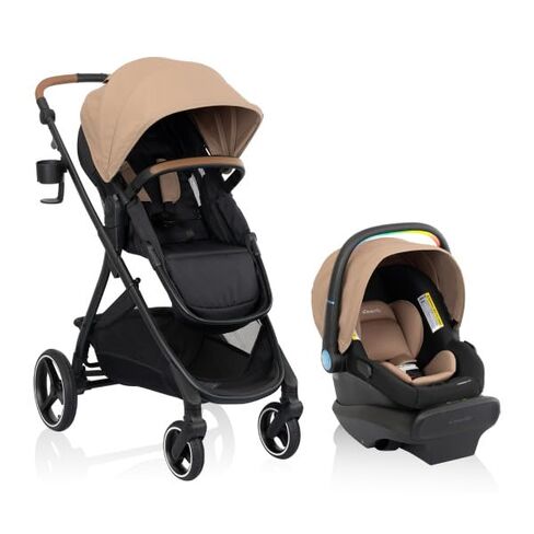 Shyft Intuiti Travel System Featuring LiteMax NXT Infant Car Seat with SensorySoothe (Caramel Tan) in Kuwait