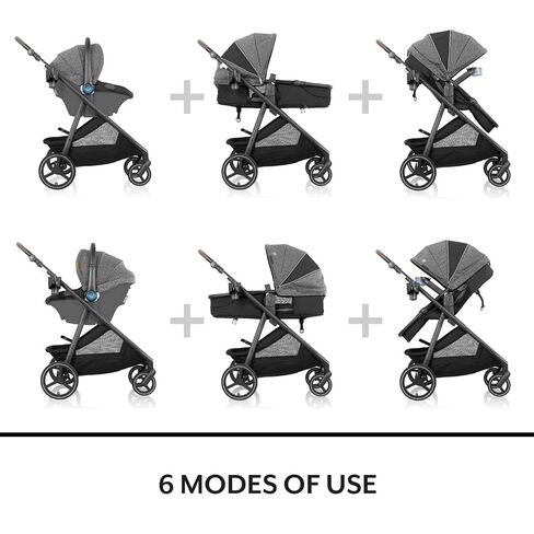Shyft Intuiti Travel System Featuring LiteMax NXT Infant Car Seat with SensorySoothe (Caramel Tan) in Kuwait