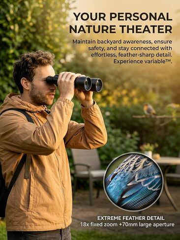 18x70 Binoculars for Adults, High Power 70mm Aperture | Explore Astronomy, Stargazing, Wildlife and Coastal Views with Bright Vision for Long Distance Outdoor Observation in Kuwait