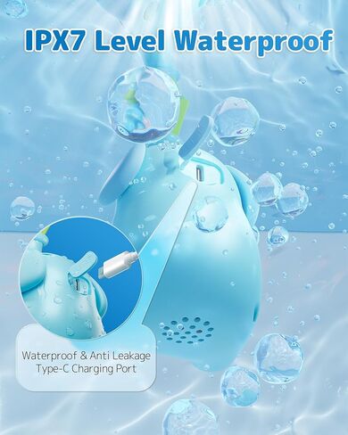 Baby Bath Shower Head with Water Thermometer, 3-in-1 Rechargeable Bath Toys, 3 Exchangable Shower Heads and Soft Silicone Baby Brush, for Newborns, Toddlers in The Tub or Sink - Automatic Ⅲ in Kuwait