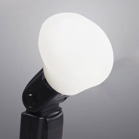 SILICONE Rubber Soft Light Shade Diffuser For MagMod And Compatible With For Godox V1 Speedlite Camera Flash, White Modular Lamp Cover in Kuwait