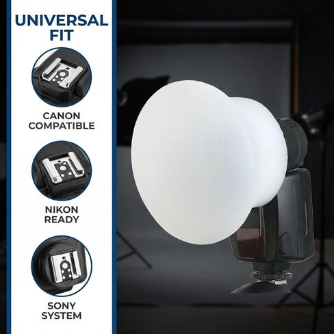 Silicone Soft Light Shade Rubber Mod Sphere Modular Flash Accessories for Canon Nikon Yongnuo Camera Speedlite Mod in Kuwait