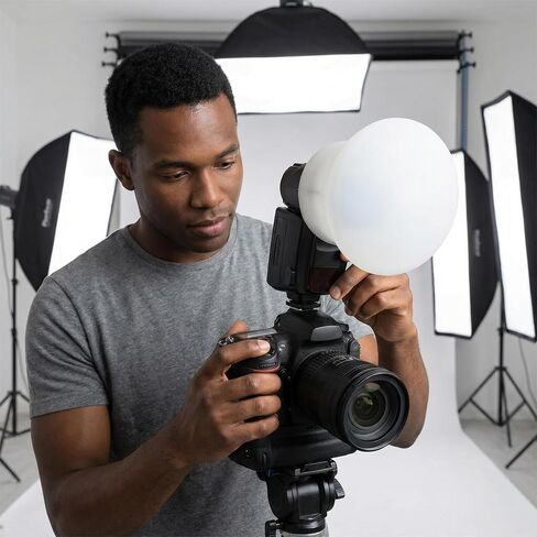 Silicone Soft Light Shade Rubber Mod Sphere Modular Flash Accessories for Canon Nikon Yongnuo Camera Speedlite Mod in Kuwait