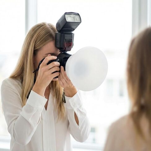 Silicone Soft Light Shade Rubber Mod Sphere Modular Flash Accessories for Canon Nikon Yongnuo Camera Speedlite Mod in Kuwait