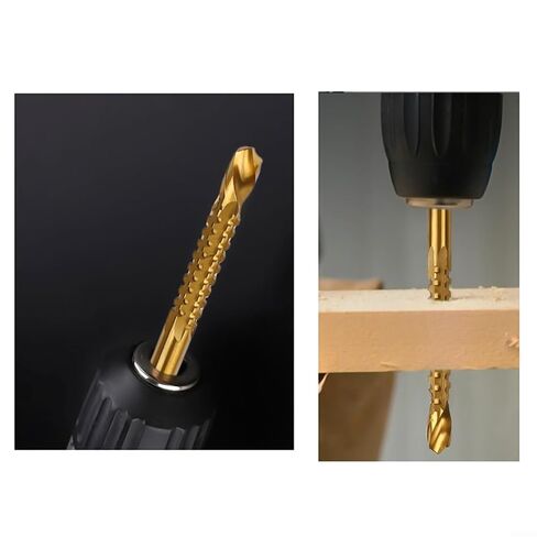 6PCS HSS Drill Bits with Oblique Blade Design for Effective Drilling and Slotting on Wood Metal Plastic in Kuwait