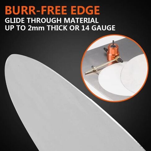 1PC Power Drill Nibbler 360 Degree Adjustable Metal Sheet Cut Double Head with Wrench Parts Silver/Orange Attachment in Kuwait