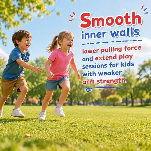 Zoom Ball Pe, Parent Child Interactive Gameplay Two Person Cooperative Shuttle Pulling Ball with Ergonomic Handle for Kids Boys Girls Indoor Outdoor 7.1x3.9inch in Kuwait