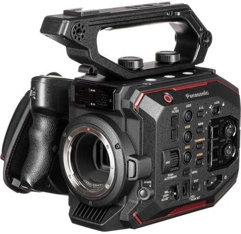 Panasonic AU-EVA1 Compact 5.7K Super 35mm Cinema Camera - Essential Bundle Includes: Extreme Pro 64GB SD, Memory Card Reader, X-Large Gadget Case, Cleaning Pen, Blower, Cloth and Cleaning Kit in Kuwait