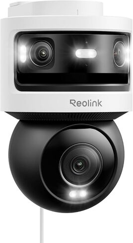 REOLINK OMVI 3i WiFi, 10MP+8MP 4K, Triple-Lens Outdoor Security Camera | 180° Panoramic + Pan-Tilt, SyncTrack&Auto Tracking, Dual-Band WiFi 6, Smart Detection, Local AI Video Search, No Monthly Fees in Kuwait