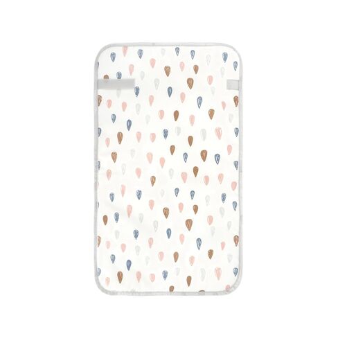 Mommy's Choice Portable Baby Changing Pad, Waterproof, Raindrops | Waterproof, wipeable changing mat for newborn diaper changes at home or while traveling; lightweight design for everyday use in Kuwait